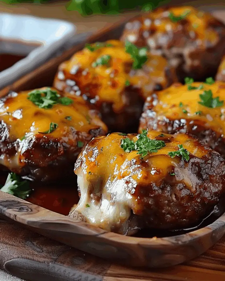 Cheesy Stuffed Meatloaf Bites