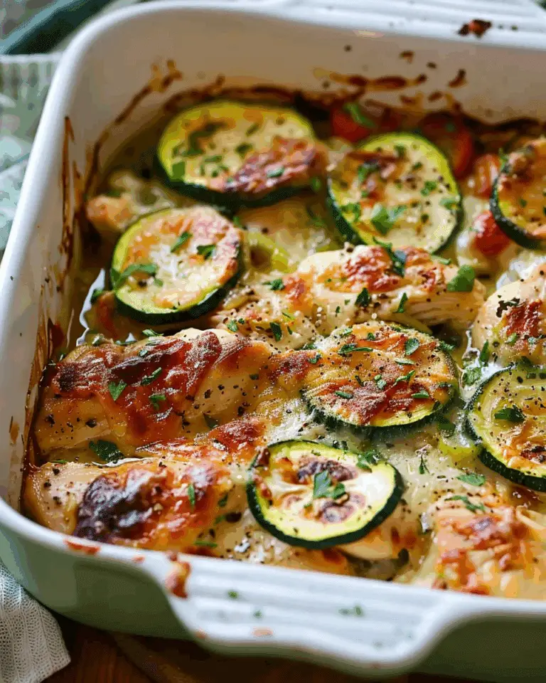 Mediterranean Chicken Zucchini Bake – Healthy, Flavorful & Easy!