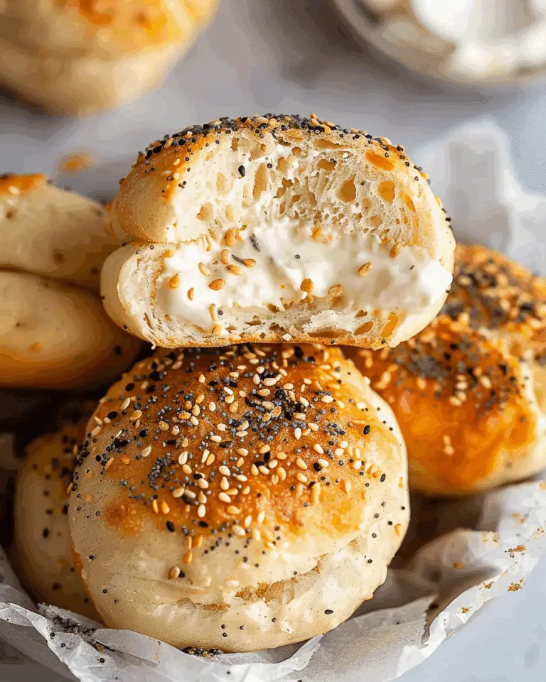 Copycat Dunkin Stuffed Everything Bagel Minis