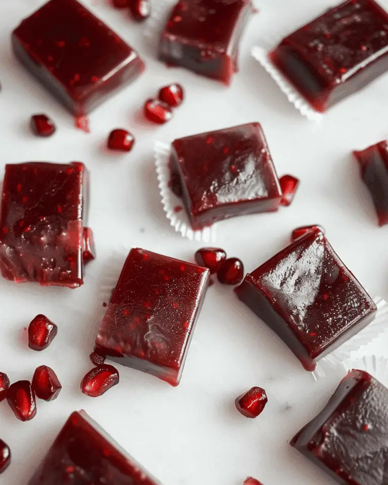 Cranberry Pomegranate Caramels