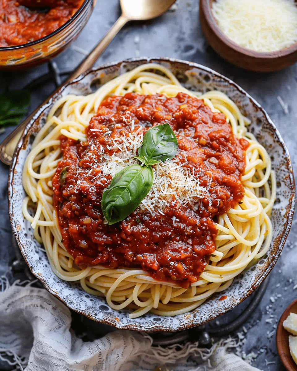 Easy and Rich Tomato Pasta Sauce