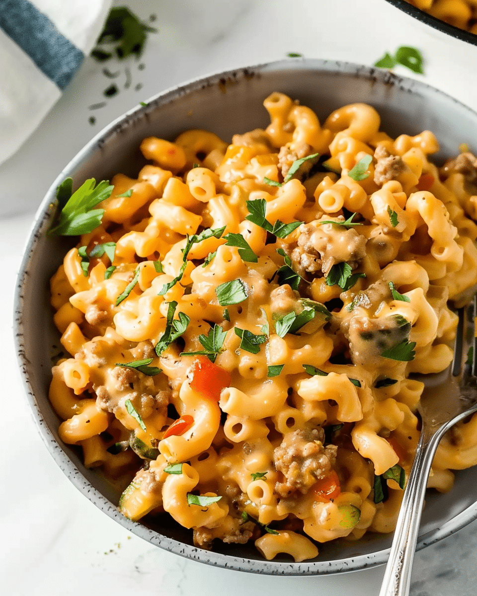 Veggie-Loaded Homemade Hamburger Helper