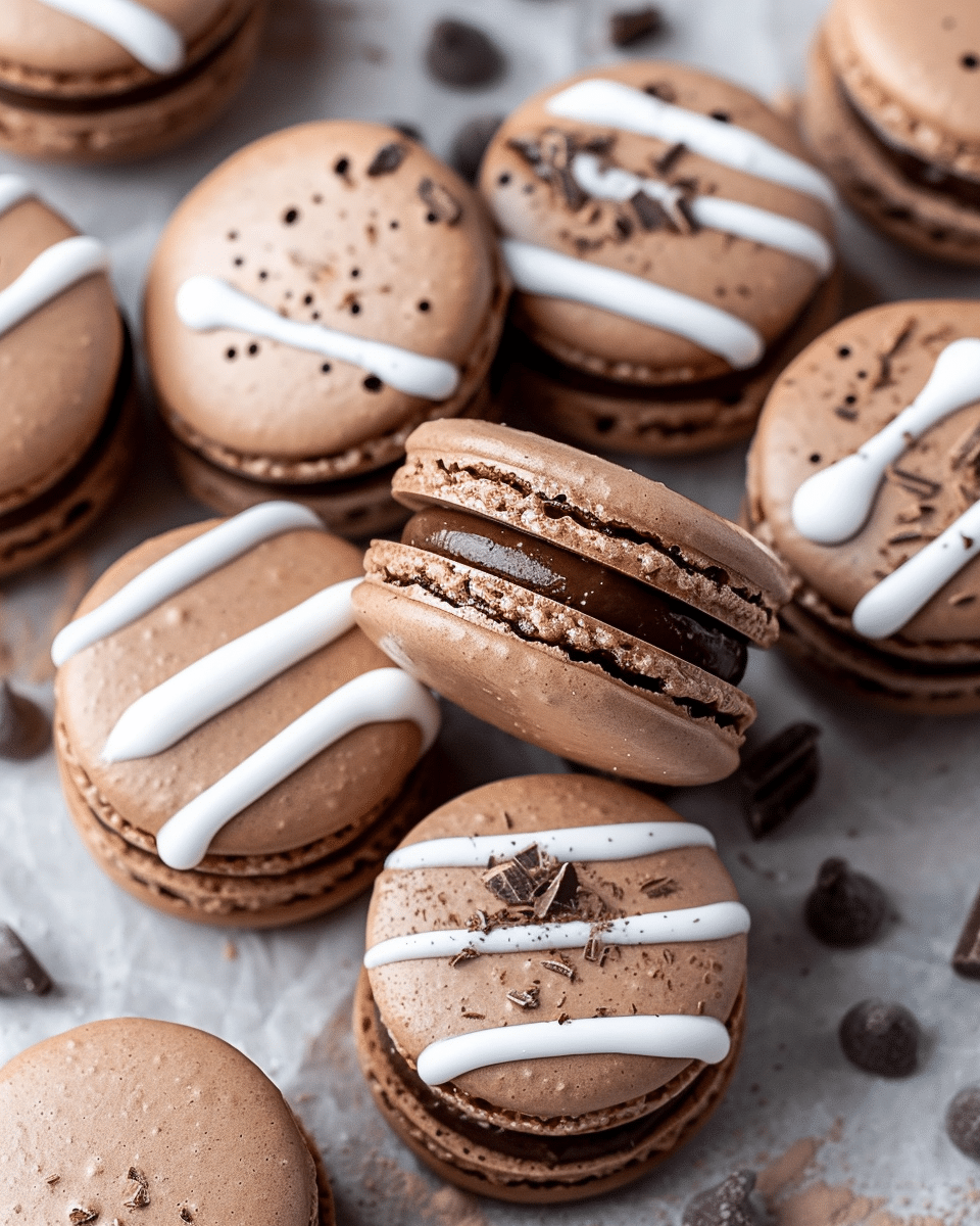Hot Chocolate Macarons