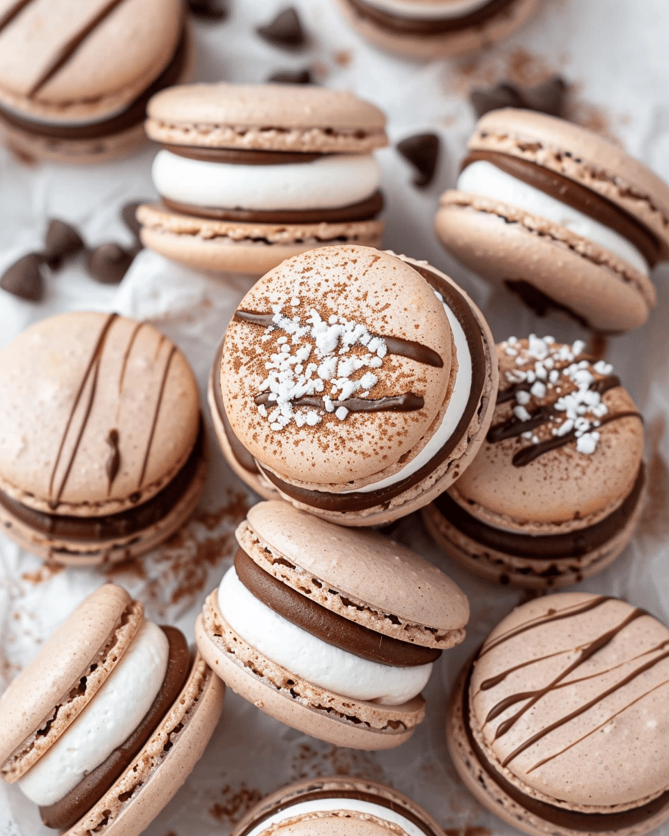Hot Chocolate Macarons