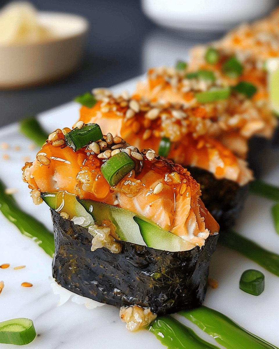 Spicy Salmon Sushi Bake