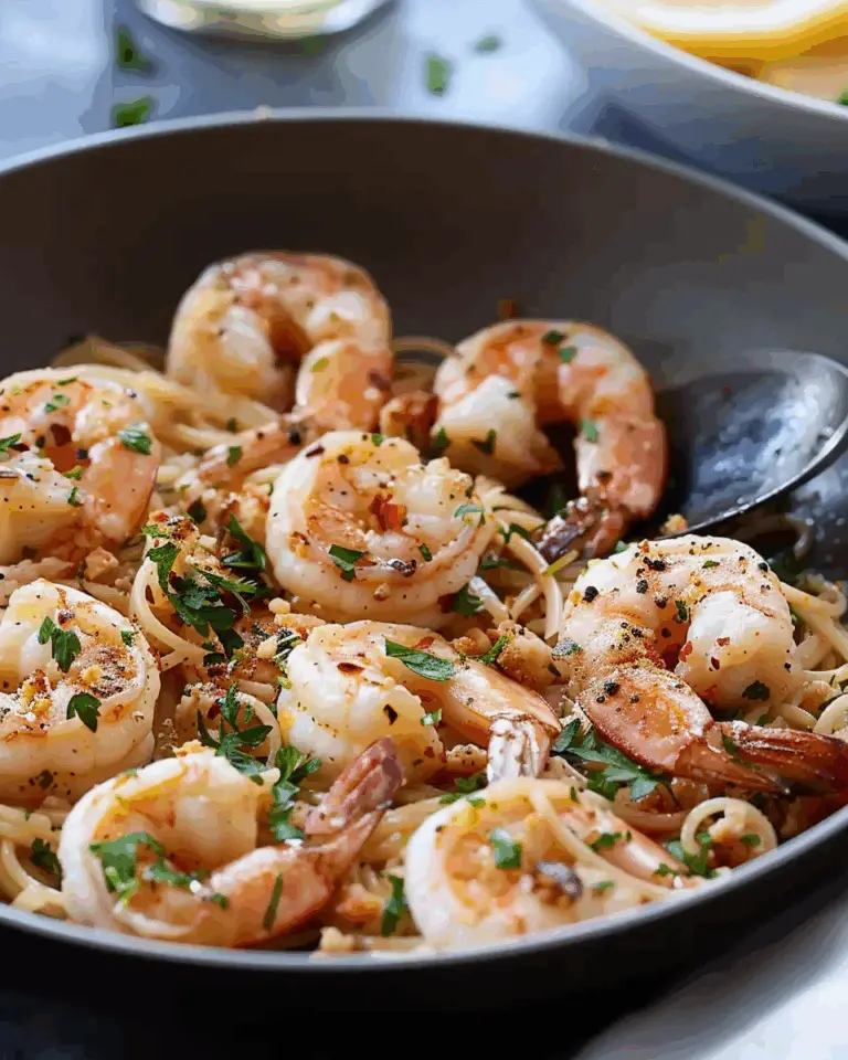 Lightened-Up Shrimp Scampi