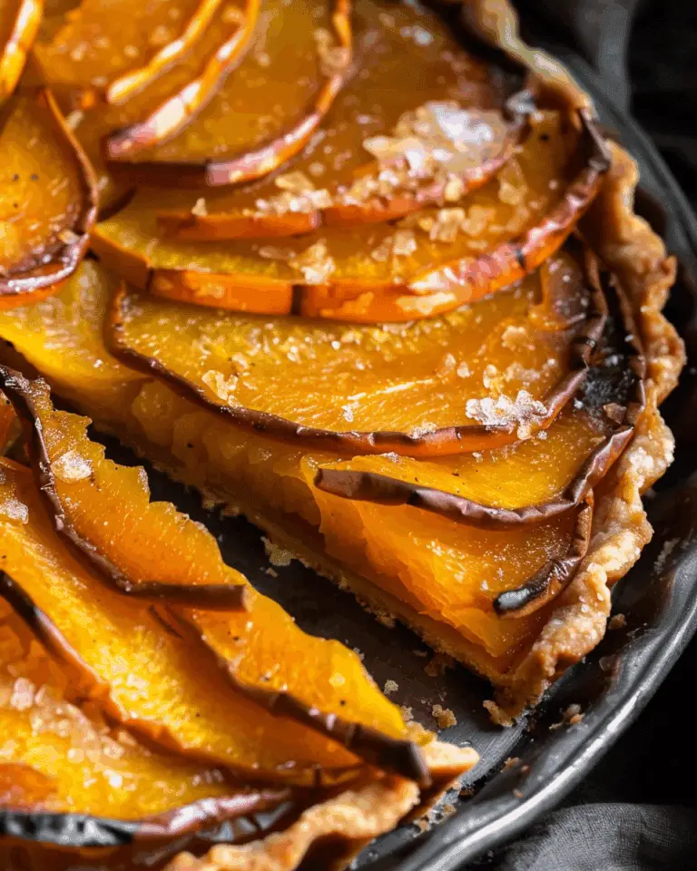 Miso Squash Tart with Caramelized Onions