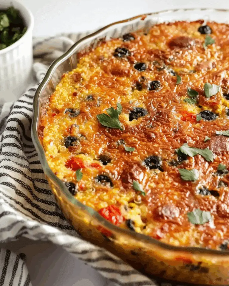 Quinoa Breakfast Bake with Eggs and Black Beans