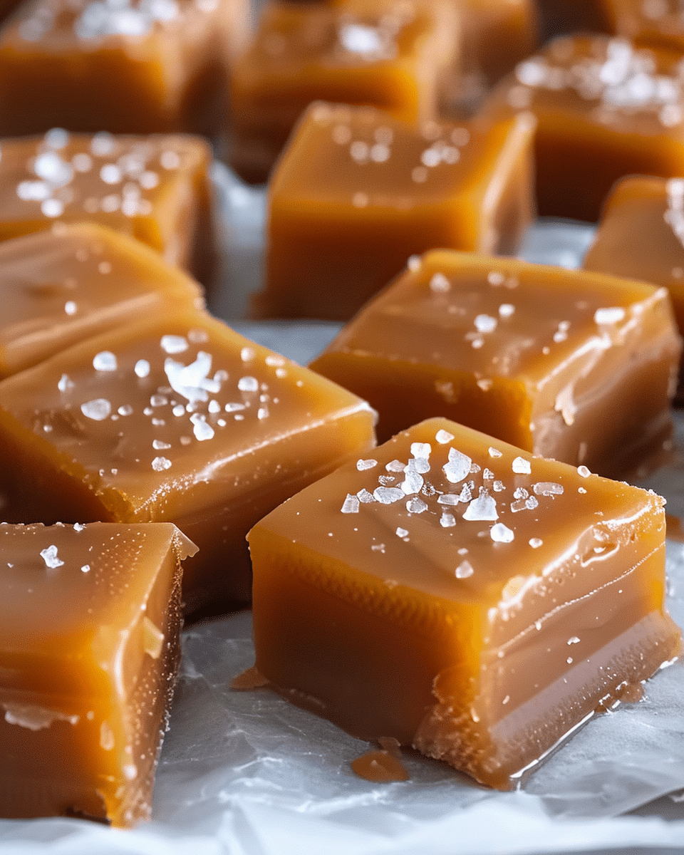 Salted Pumpkin Caramels