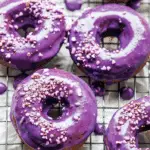 Small Batch Baked Ube Mochi Donuts