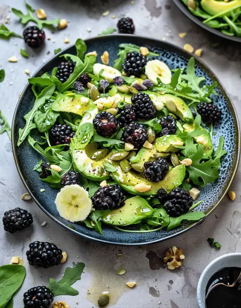 Blackberry, Avocado and Arugula Salad