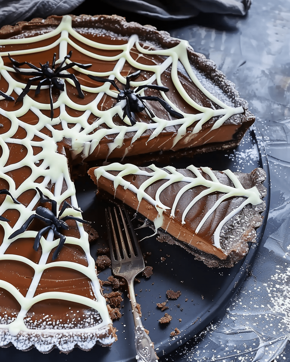 Spooky Spider Web Tart