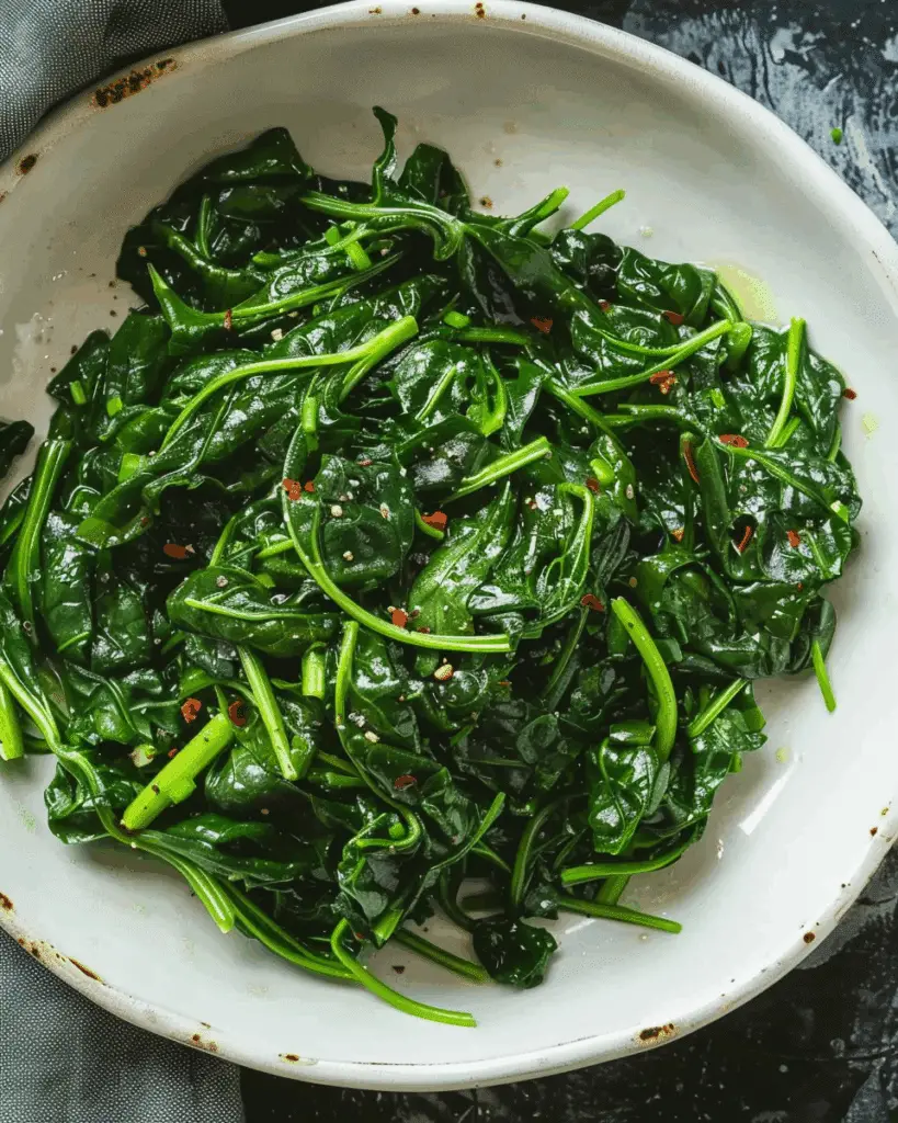 Easy 15-Minute Fresh Sautéed Spinach with Garlic