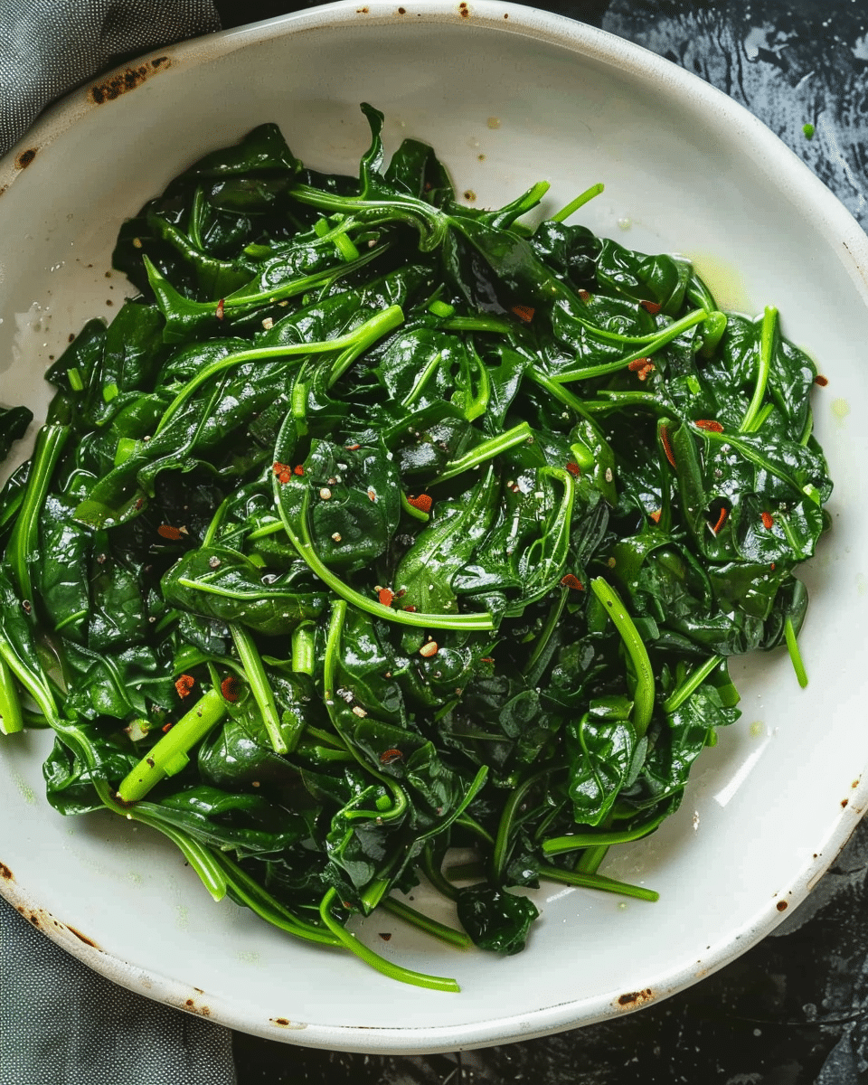 Easy 15-Minute Fresh Sautéed Spinach with Garlic