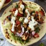 Air Fryer Chicken Shawarma Wrap