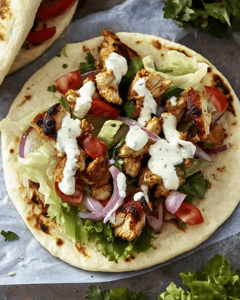 Air Fryer Chicken Shawarma Wrap