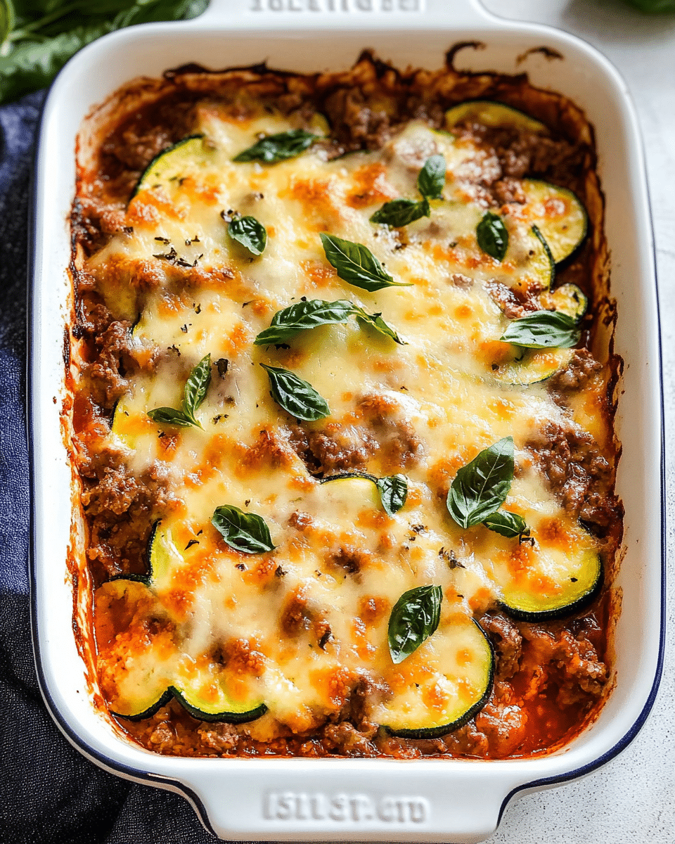 Beef Zucchini Casserole