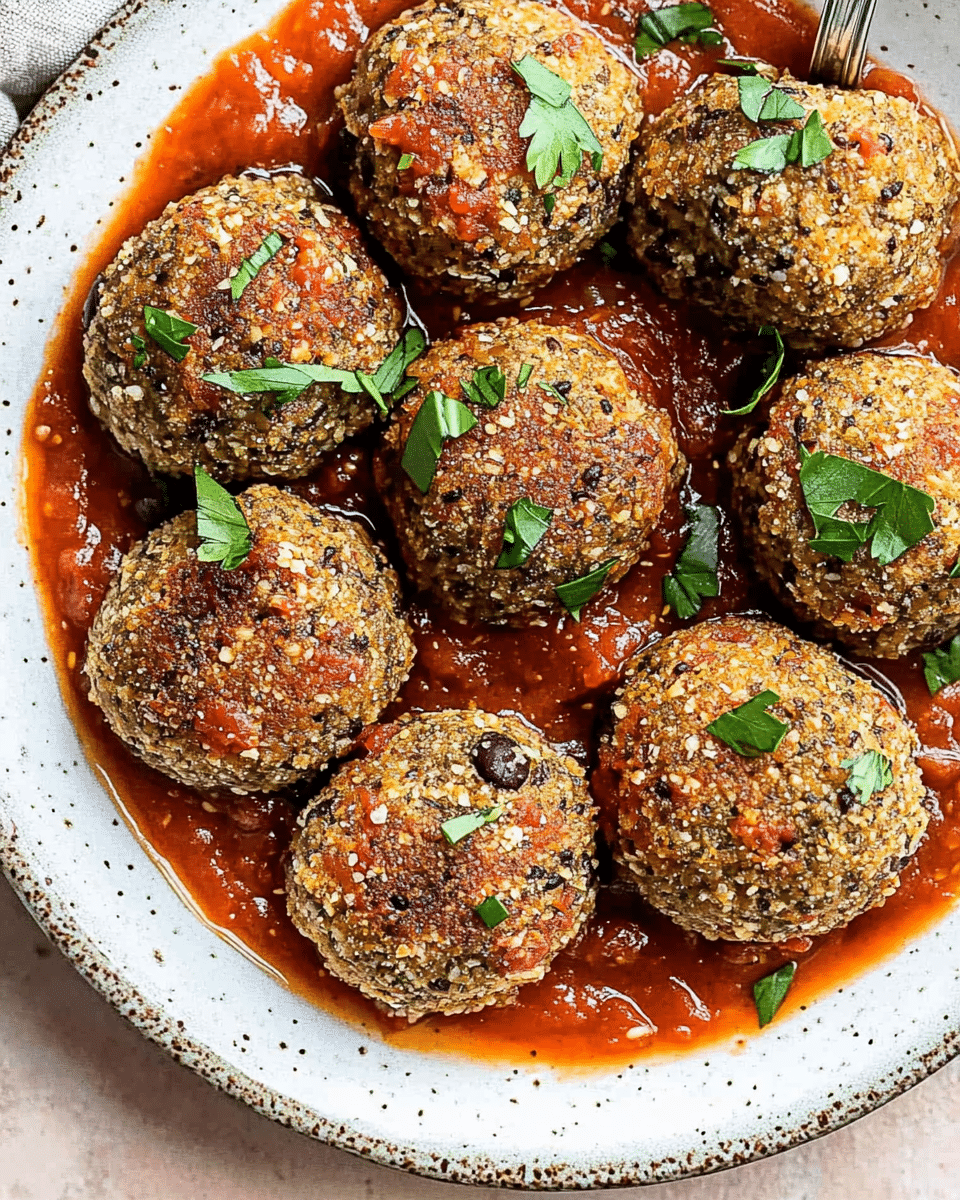 Easy Black Bean Meatballs