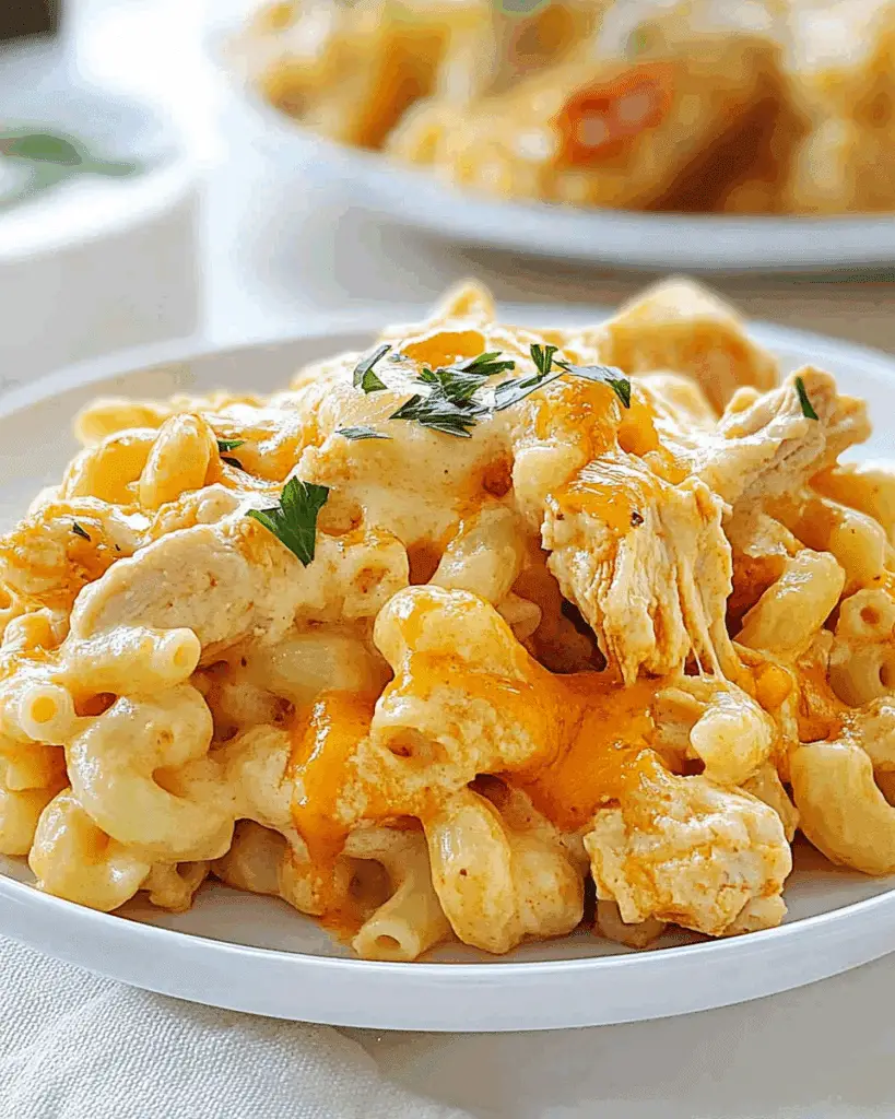 Buffalo Chicken Macaroni and Cheese