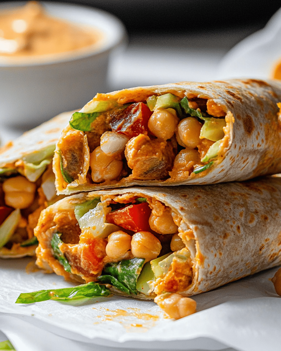Buffalo Chickpea Wraps