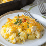 Cheesy Chicken Potato Casserole