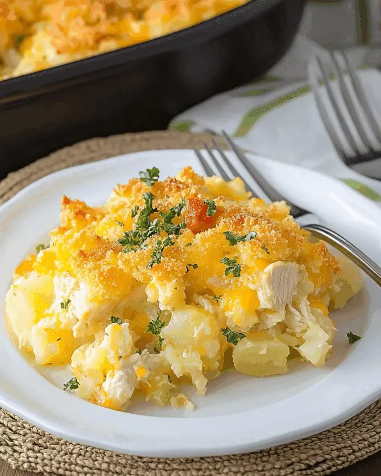 Cheesy Chicken Potato Casserole