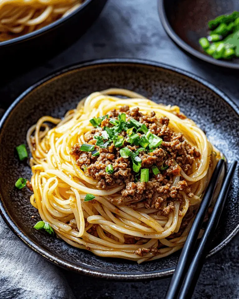 Chili Oil Ground Beef Noodles