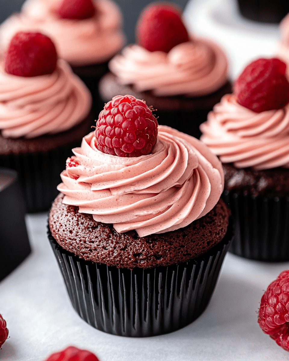 Chocolate Raspberry Cupcakes