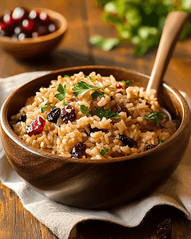 Cranberry Rice Pilaf For Two