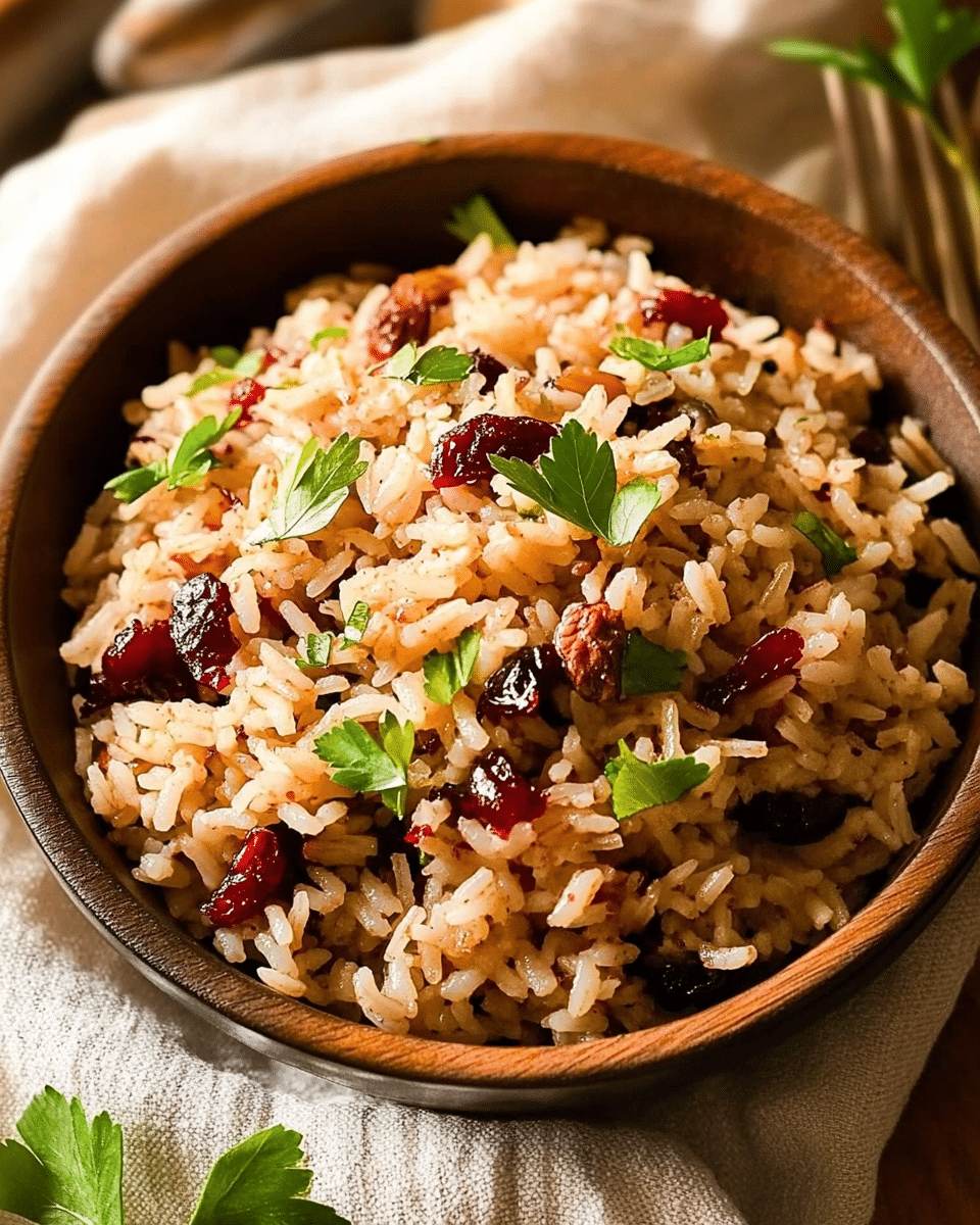 Cranberry Rice Pilaf For Two