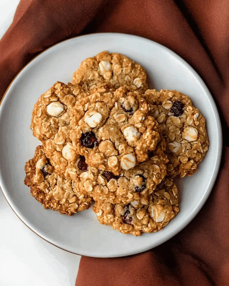 Cranberry White Chocolate Oatmeal Cookies