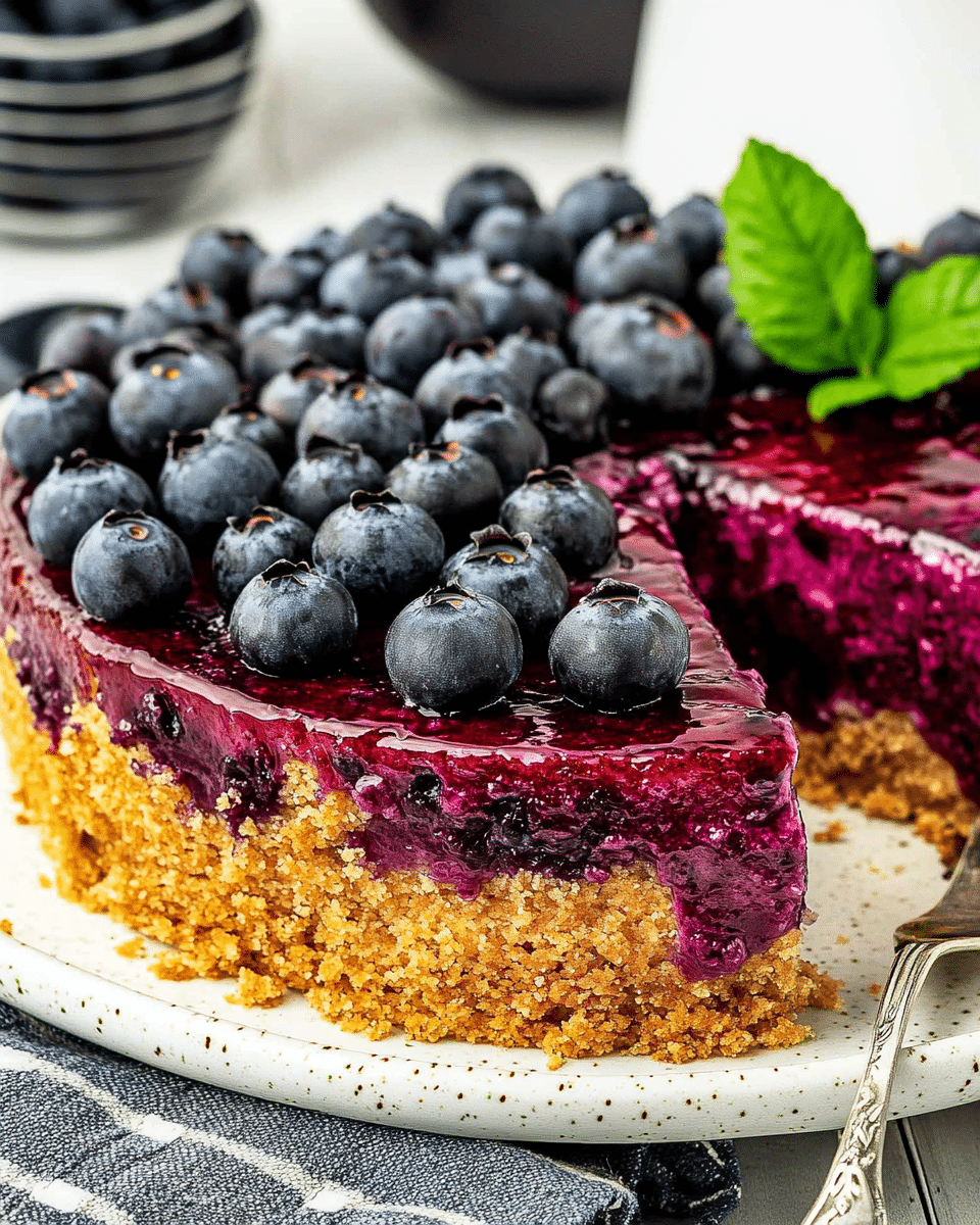 Creamy Blueberry Cheesecake