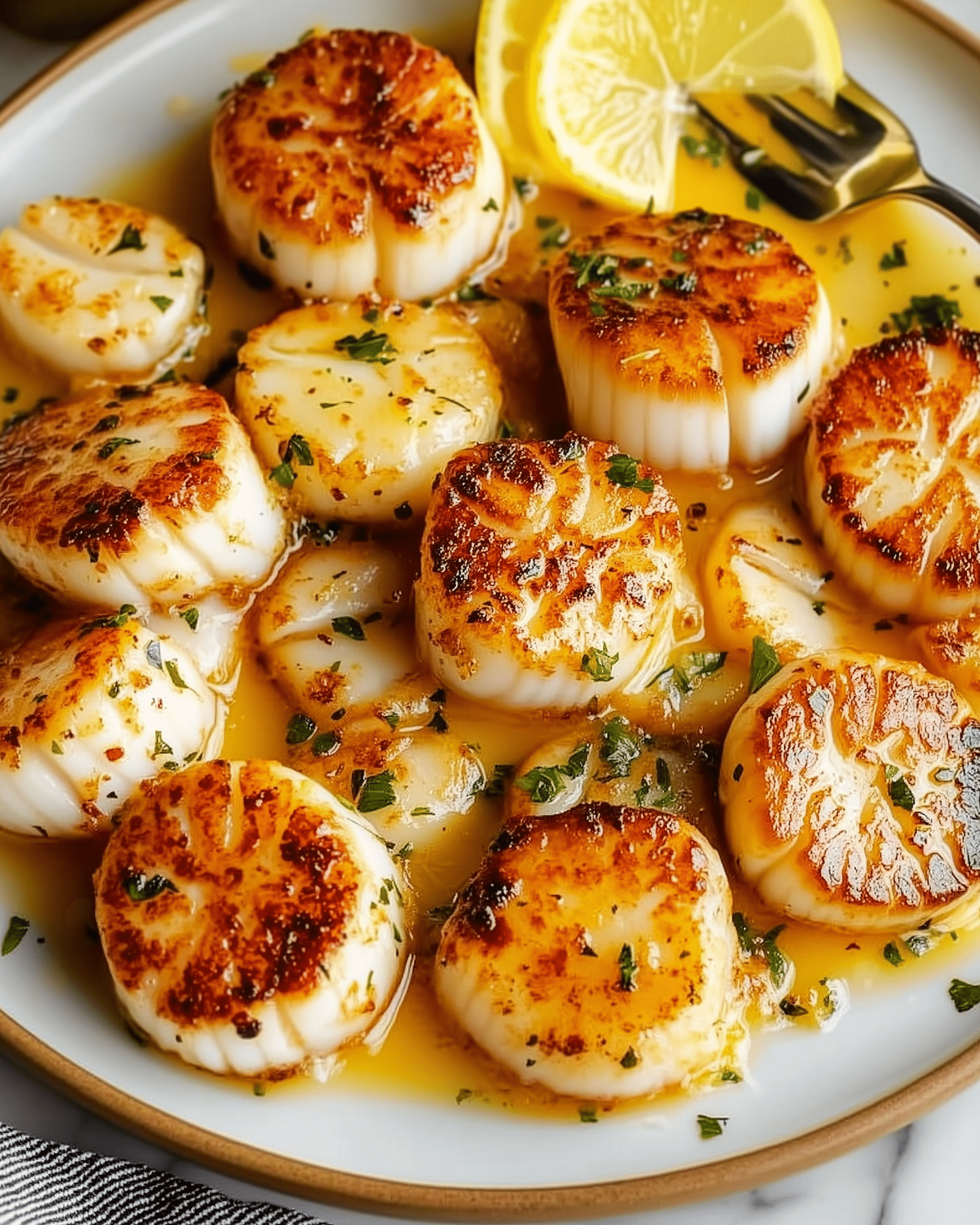 Creamy Lemon Butter Scallops