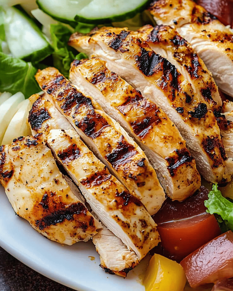 Greek Lemon Garlic Chicken Salad