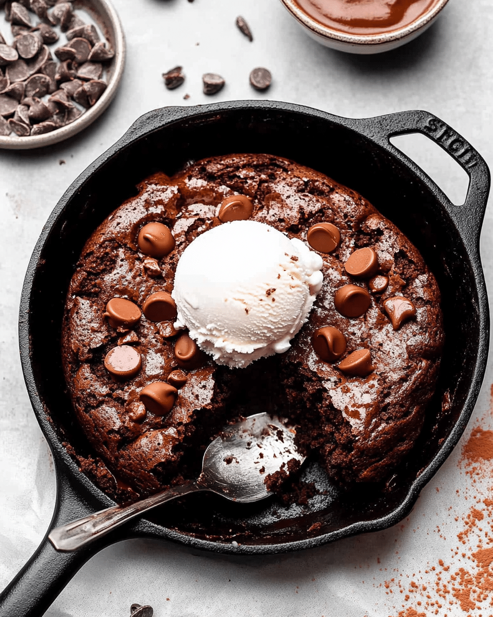 Healthy Brownie Skillet