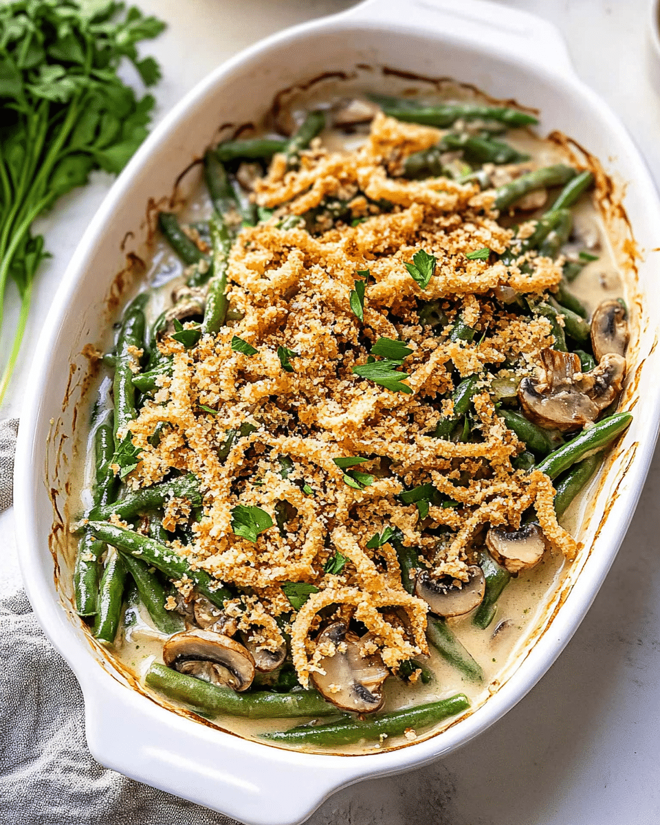 Healthy Green Bean Casserole