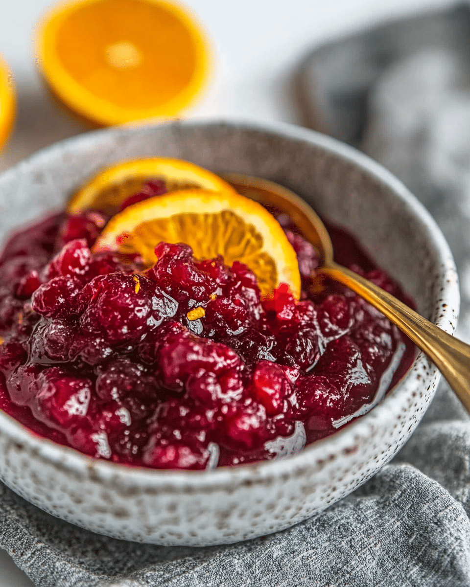 Healthy Orange Cranberry Sauce