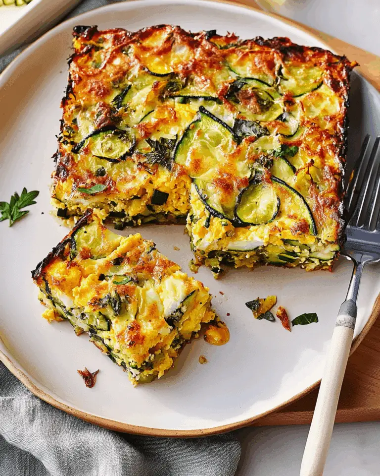 Herb Zucchini and Kale Egg Bake