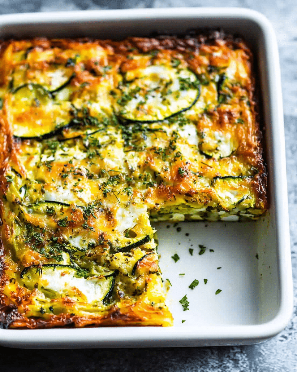 Herb Zucchini and Kale Egg Bake