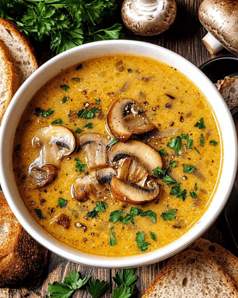 Creamy Hungarian Mushroom Soup