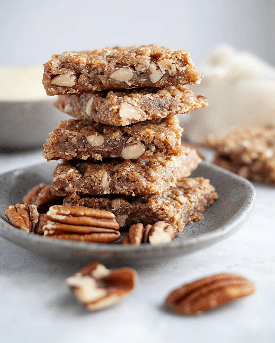 Keto Pecan Chewy Bars