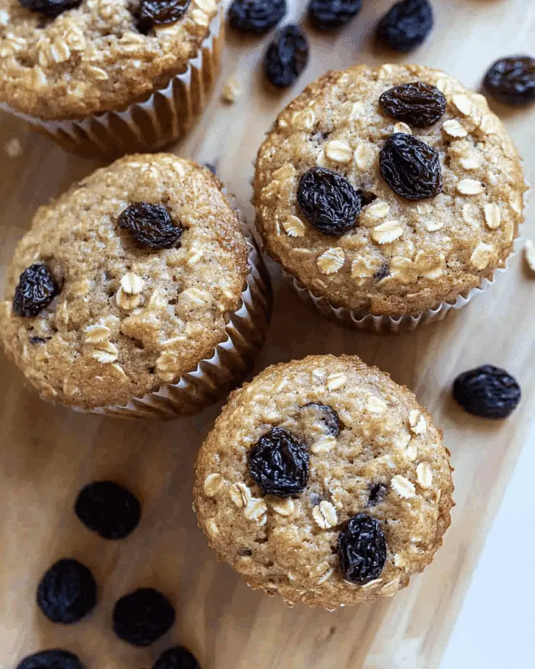 Oatmeal Raisin Muffins