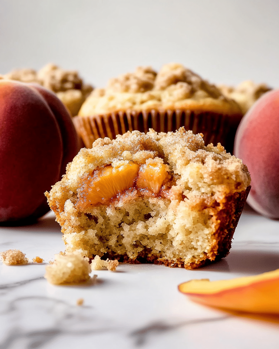 Peach Streusel Muffins