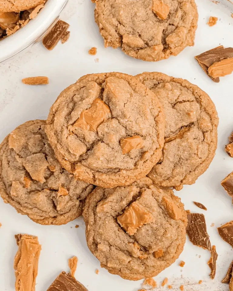 Peanut Butter Butterfinger Cookies