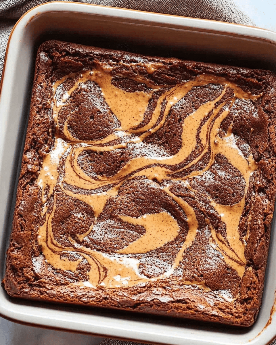 Peanut Butter Stuffed Brownies