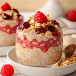 Peanut Butter and Jelly Overnight Oats