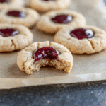 Peanut Butter and Jelly Thumbprint Cookies