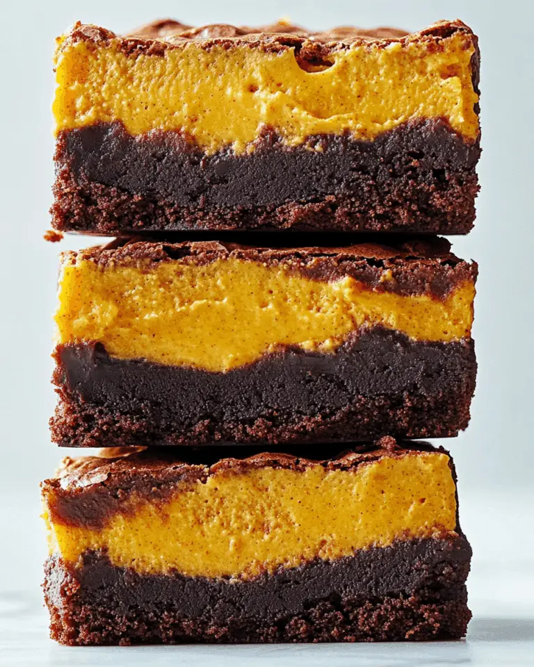 Pumpkin Cheesecake Brownies