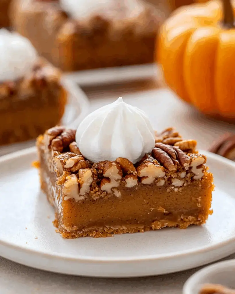 Pumpkin Pecan Pie Bars