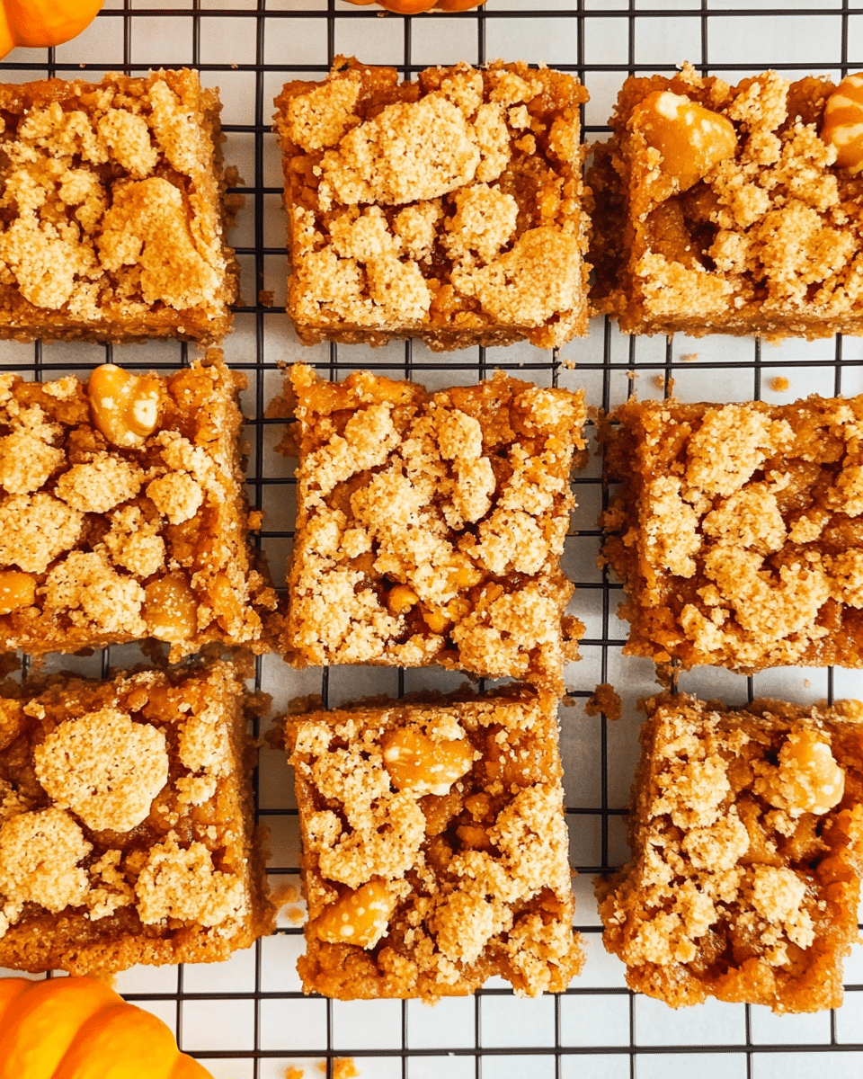 Pumpkin Pie Crumble Bars